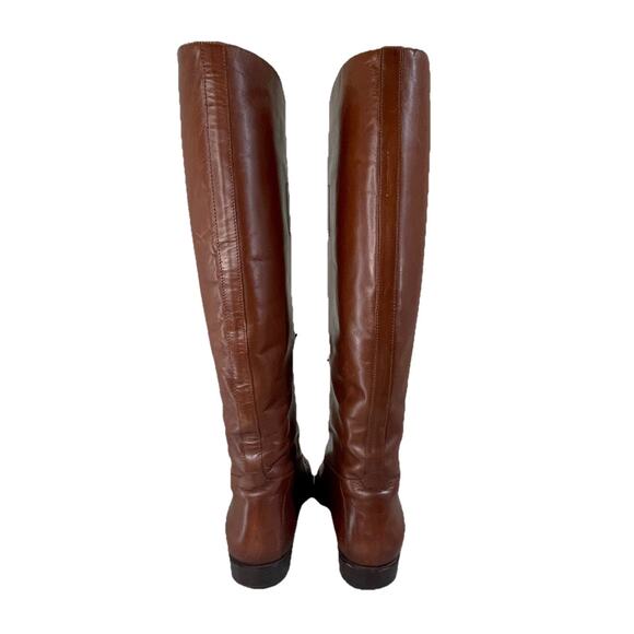VTG Delman Tall Riding Boots Brown Italian All Leather Equestrian Horse Riding 8 - Picture 5 of 15